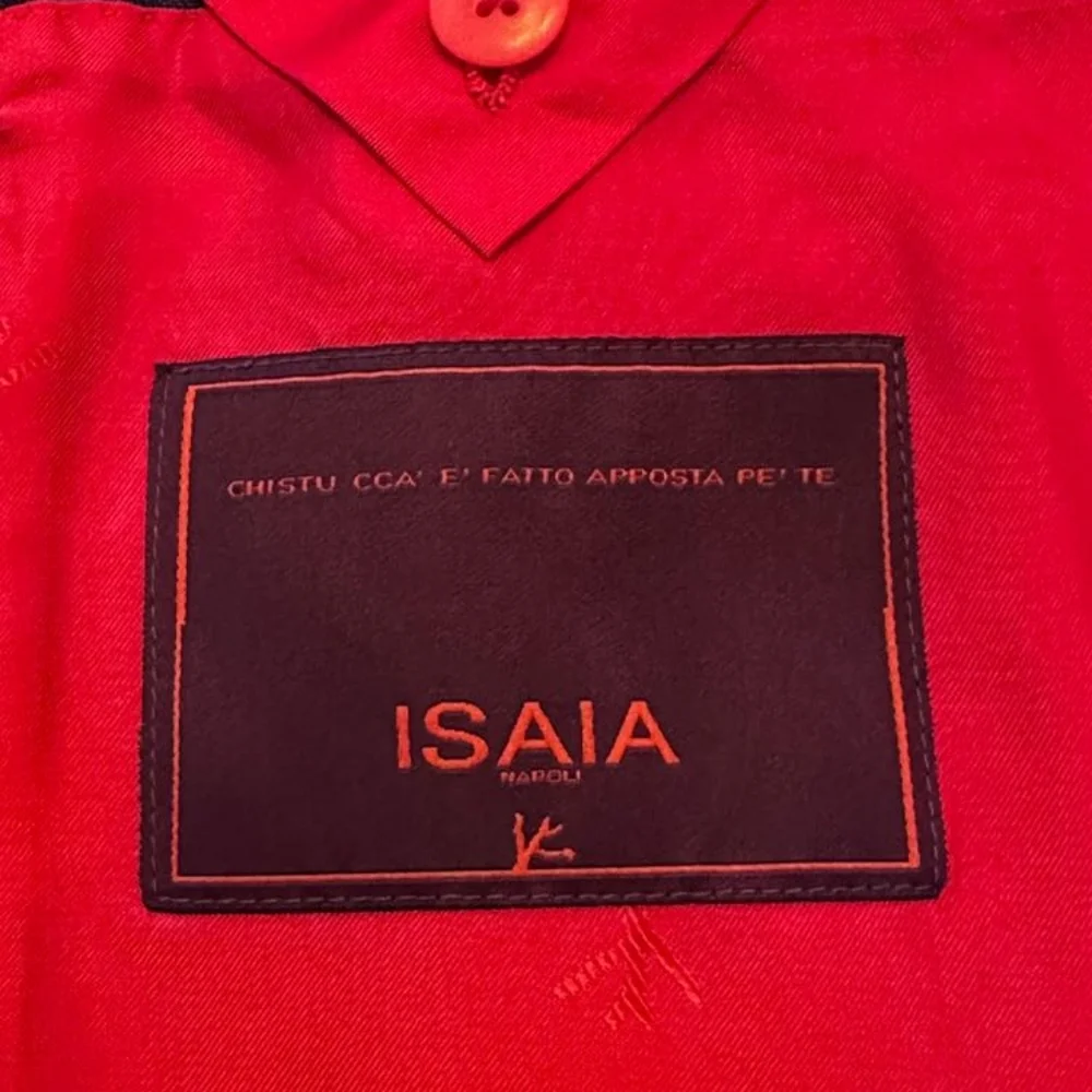 NWOT ISAIA 3-Piece Suit - Blue/Red - Picture 7 of 9